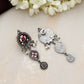 trueBrowns Silver Tone Handpainted Dangle Earrings - Swadesiicart