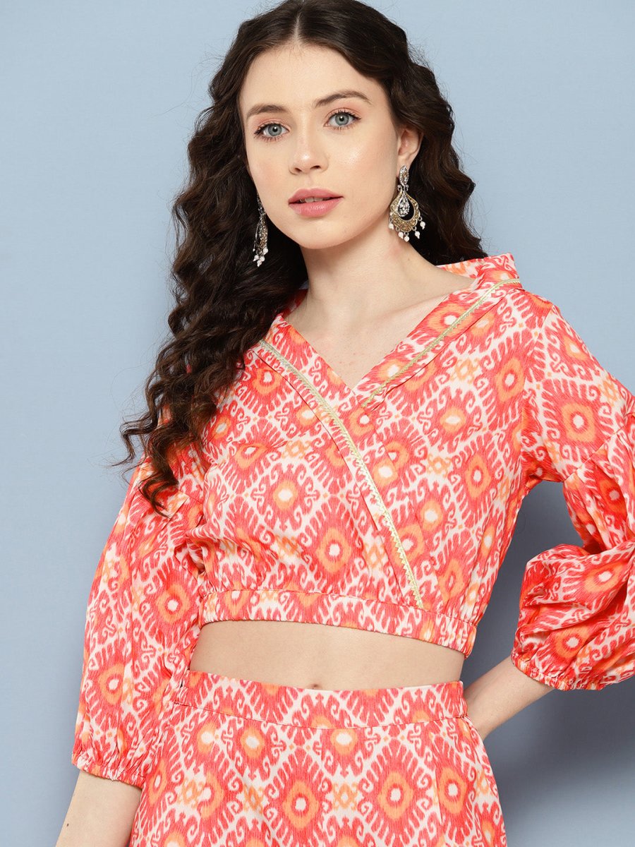 Ahalyaa Printed Ethnic Co-Ords - Swadesiicart
