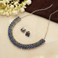 trueBrowns Silver Tone Beaded Necklace Set - Swadesiicart