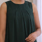 trueBrowns Dark Green Dobby Sleeveless Kurta Pant Set | Swadesiicart