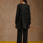trueBrowns Black Gold Cotton Flared Co-Ord Set - Swadesiicart