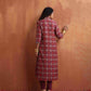trueBrowns Beige Print Straight Kurta Set | Swadesiicart