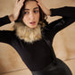 InWeave Women's Cat Print Fur Neckpiece - Swadesiicart