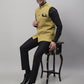 Even Apparels Men's Mustard Pure Wool Nehru Jacket | Swadesiicart