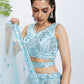 House of Panchhi Burgundy Chiffon Position Print With Sequins Embroidery Lehenga Choli & Dupatta | Swadesiicart