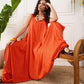 InWeave Orange Round Sleeveless Jumpsuit - Swadesiicart
