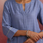 trueBrowns Sky BLue Cotton Kurta Co-ord set - Swadesiicart