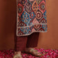 trueBrowns Cola Print Straight Kurta Set | Swadesiicart