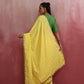 trueBrowns Lime Muslin Silk Saree | Swadesiicart