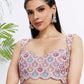 House of Panchhi Lavender Georgette Sequins And Thread Embroidery Lehenga Choli & Dupatta | Swadesiicart
