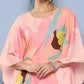 Ahalyaa Women Pink Printed Gotta Patti Kurta with Palazzos | Swadesiicart