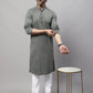 Even Apparels Multi Pure Cotton Kurta With Band Collar | Swadesiicart