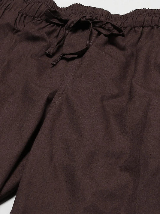 Fabmade Elevate Your Loungewear Game With The Stylish Brown Pyjama | Swadesiicart
