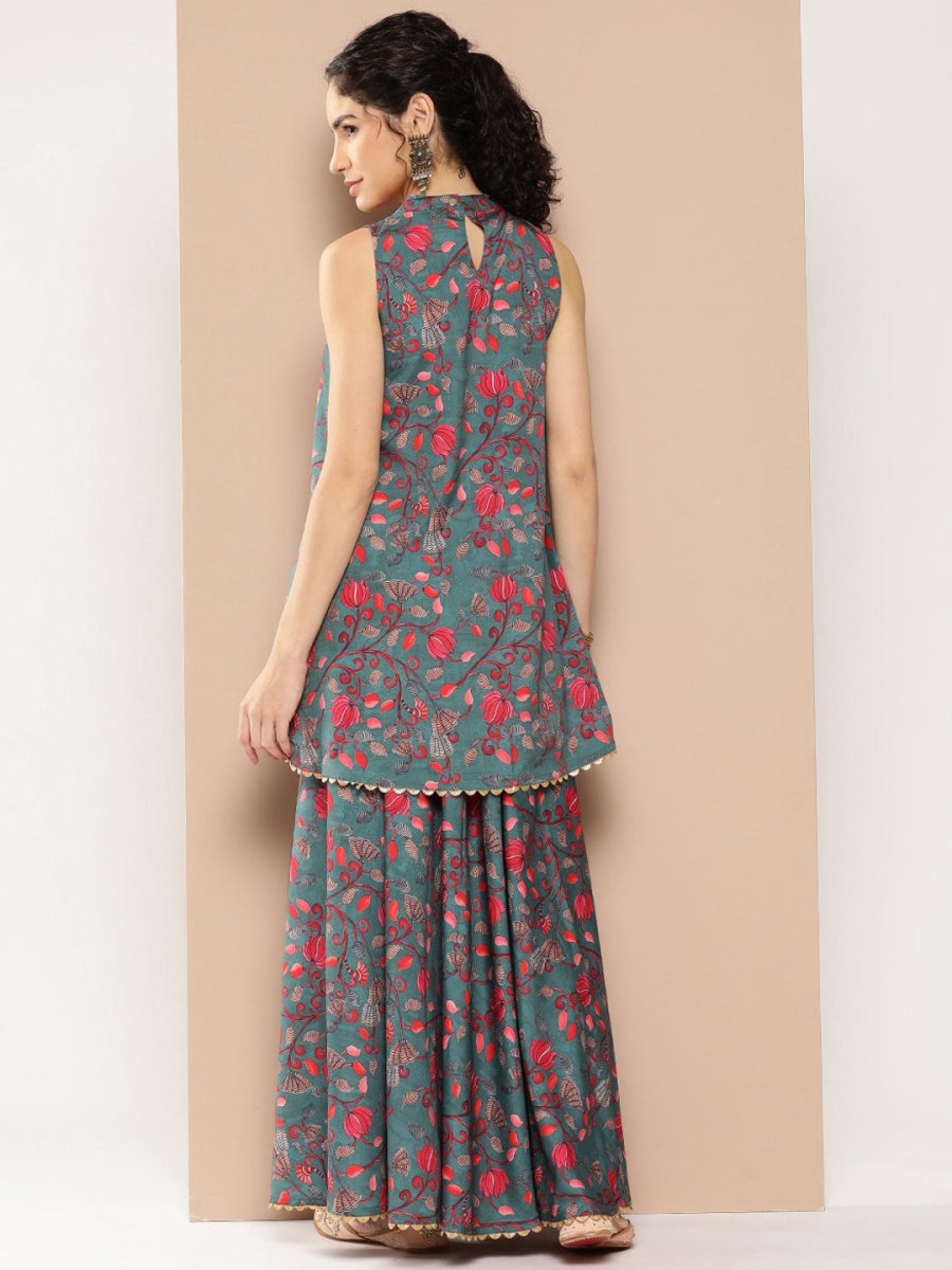 Ahalyaa Women Floral Printed Co-Ords - Swadesiicart