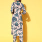 Ahalyaa Women Floral Printed Kurta with Trousers | Swadesiicart