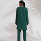 trueBrowns Green Cotton Kurta Co-ord Set - Swadesiicart