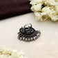 trueBrowns Silver Gold Tone Stone Ring | Swadesiicart