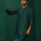 trueBrowns Men's Turquoise Dobby Co-ord Set - Swadesiicart