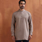 trueBrowns Men's Beige Cotton Short Kurta | Swadesiicart