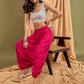 InWeave Fuchsia Solid Harem Pant - Swadesiicart