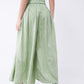 InWeave Women's Green Handloom Palazzo - Swadesiicart