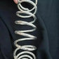 Tehzeeb Creations Women's Silver Colour Viral Spiral Bangle For Girl And Women - Swadesiicart