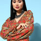 InWeave Women's Rust Edgy Print Dress - Swadesiicart
