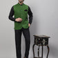 Even Apparels Men's Green Pure Wool Nehru Jacket | Swadesiicart