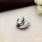 trueBrowns Silver Tone Circular Ring | Swadesiicart
