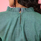 InWeave Women's Teal Blue High Neck Crop Top - Swadesiicart