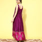 Ahalyaa Ethnic Motifs Printed Maxi Dress | Swadesiicart