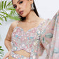 House of Panchhi Green Chiffon Position Print With Sequins Embroidery Lehenga Choli & Dupatta | Swadesiicart