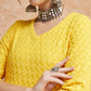 InWeave Women's Butter Yellow Chikankari Long Anarkali Kurta Sharara Set - Swadesiicart