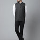 Even Apparels Men's Black Pure Wool Nehru Jacket | Swadesiicart