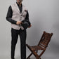 Even Apparels Men's Cream Pure Wool Nehru Jacket | Swadesiicart