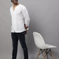 Even Apparels White Pure Cotton Open Neck Kurta | Swadesiicart