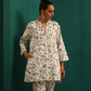 trueBrowns Blue Floral Cotton Printed Relaxed Co-ord Set - Swadesiicart