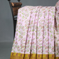 Block Print Baby Pink Dry Mehendi Combo Mulmul Cotton Saree By Gayathri Reddy Designer Studio | Swadesiicart