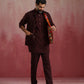 trueBrowns Men's Cola Ikat Print Cotton Reversible Nehru Jacket | Swadesiicart
