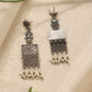 trueBrowns Silver Peacock Earrings | Swadesiicart