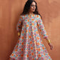trueBrowns Off White Print Flared Anarkali Kurta Co-ord Set - Swadesiicart