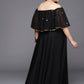 Ahalyaa Plus Size Off-Shoulder Maxi Ethnic Dress | Swadesiicart