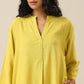 trueBrowns Lime Slub Texture Relax Fit Co-Ord Set - Swadesiicart