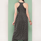 InWeave Women's Black Bandhej Print Raisa Back Detial Long Coords Set - Swadesiicart