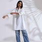 trueBrowns White Unisex Freesize Kurta | Swadesiicart