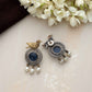 trueBrowns Silver Gold Tone Bird Stud Earrings | Swadesiicart