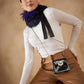 InWeave Women's Purple Black Fur Neckpiece - Swadesiicart