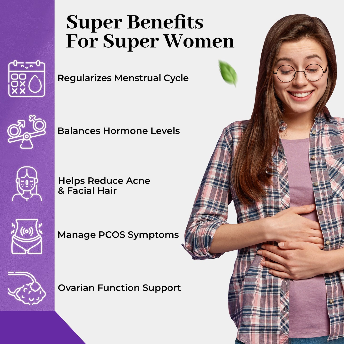 Health Veda Organics Plant Based PCOS Multivitamin Supplement Tablets - Swadesiicart