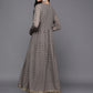 Ahalyaa Women Grey Floral Empire Kurta with Palazzos | Swadesiicart