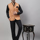 Even Apparels Men's Orange Nehru Jacket With Welt Pockets | Swadesiicart